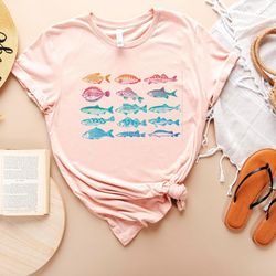 cool fishing t-shirt - fisherman shirt - cute fathers day gift - lucky fish apparel - funny ocean lover outfit – summer