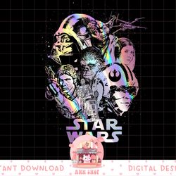 star wars group shot holographic poster png