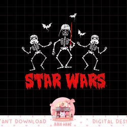 star wars halloween darth vader & stormtroopers skeletons png