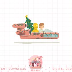 star wars holiday luke & c-3po christmas tree run png