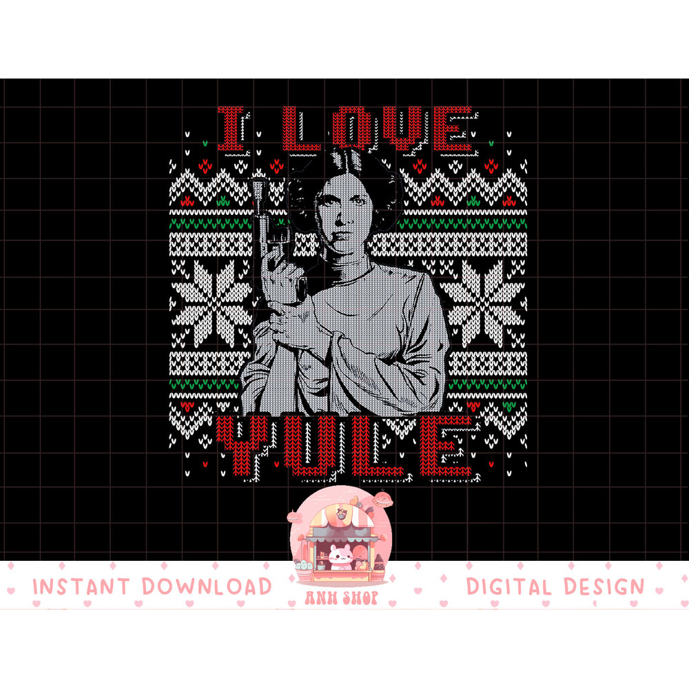 Star Wars I Love Yule Leia Christmas Humor T-Shirt T-Shirt copy.jpg