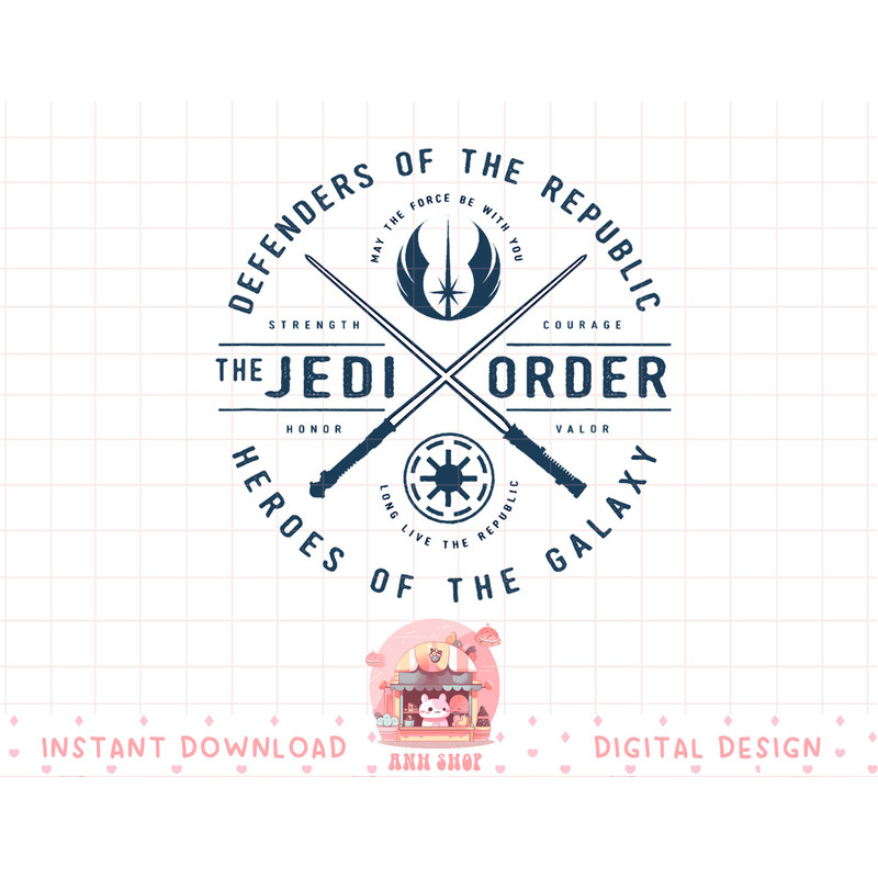 Star Wars Jedi Order Lightsabers Crossed Circle Logo T-Shirt copy.jpg