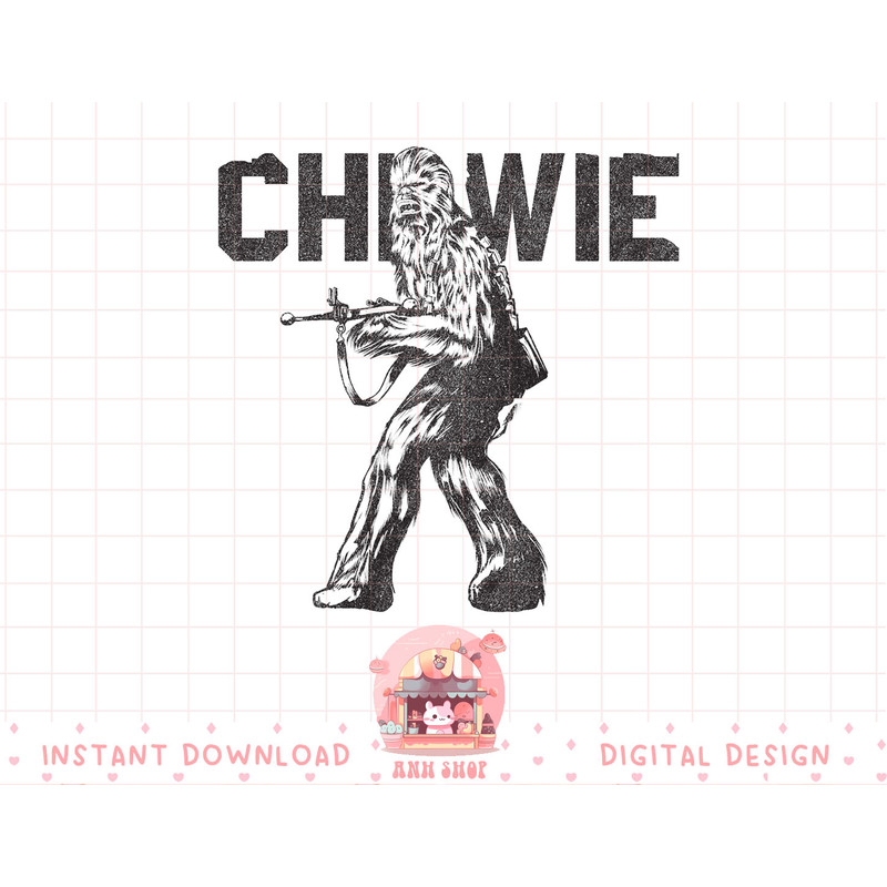 Star Wars Last Jedi Chewie Distressed Vintage T-Shirt T-Shirt copy.jpg