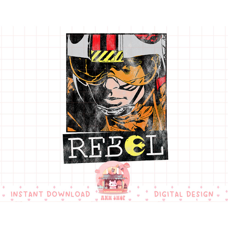 Star Wars Luke Skywalker Rebel Retro T-Shirt T-Shirt copy.jpg