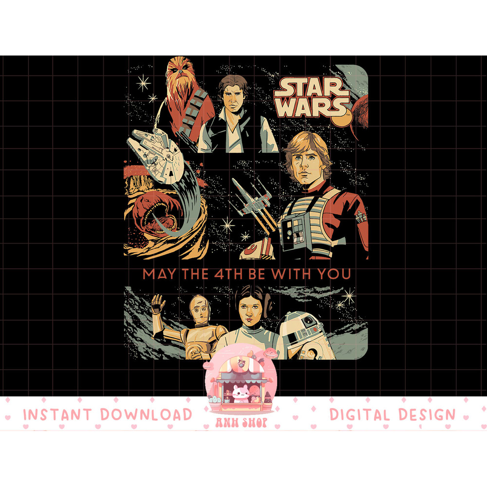 Star Wars May the 4th Be With You Classic Vintage Art T-Shirt copy.jpg