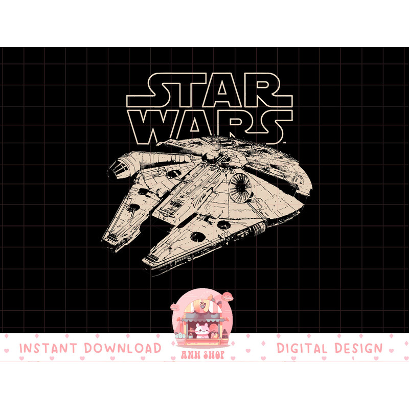 Star Wars Millennium Falcon Graphic T-Shirt T-Shirt copy.jpg
