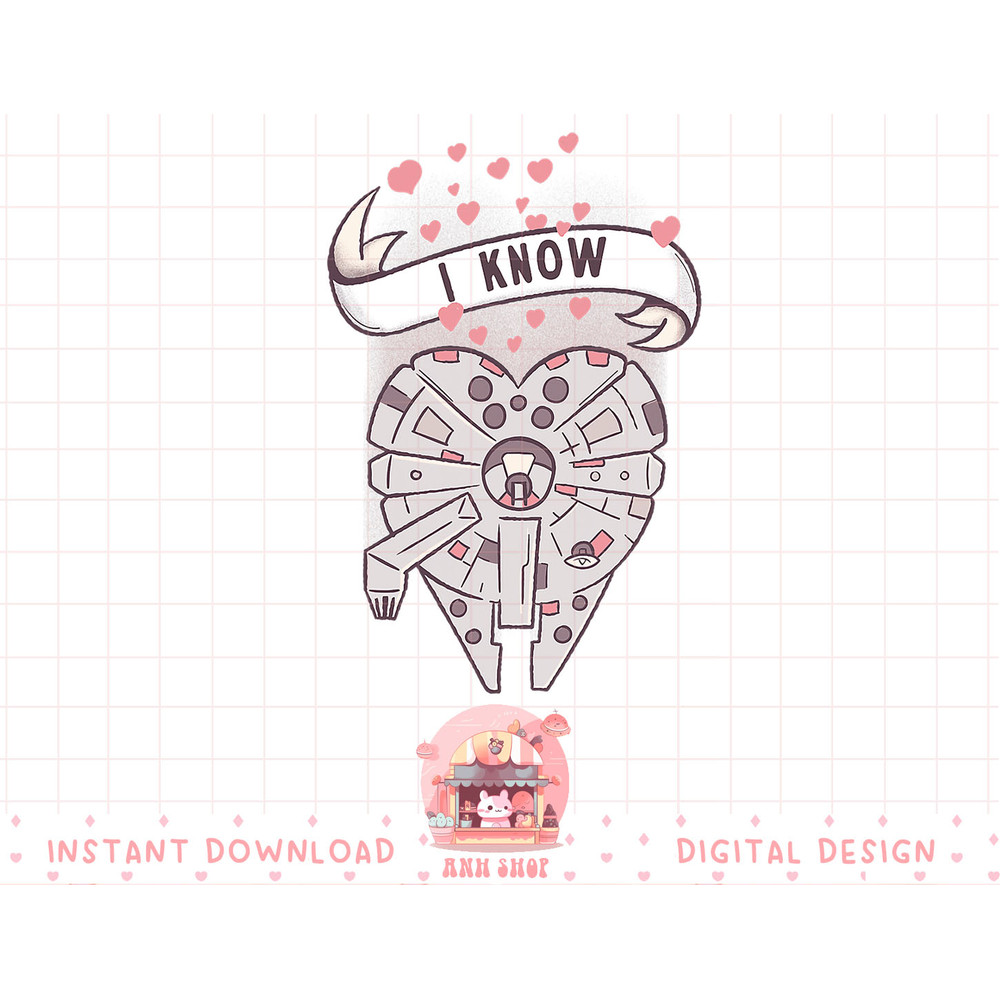 Star Wars Millennium Falcon I Know Valentine's Day T-Shirt copy.jpg