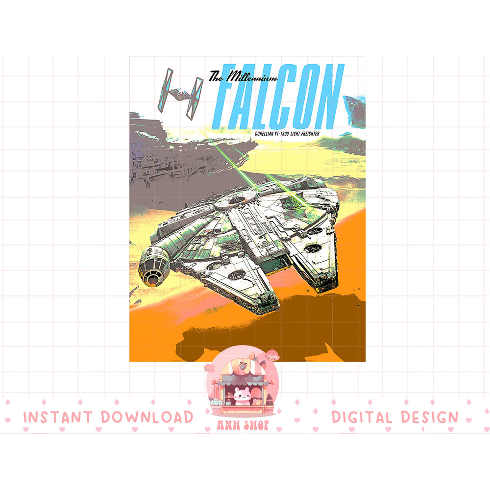 Star Wars Millennium Falcon Summer Battle Vintage T-Shirt copy.jpg