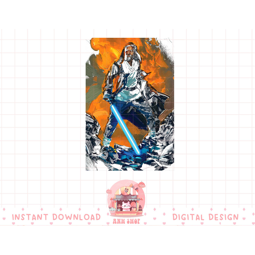 Star Wars Obi-Wan Kenobi Lightsaber Hero Portrait T-Shirt copy.jpg