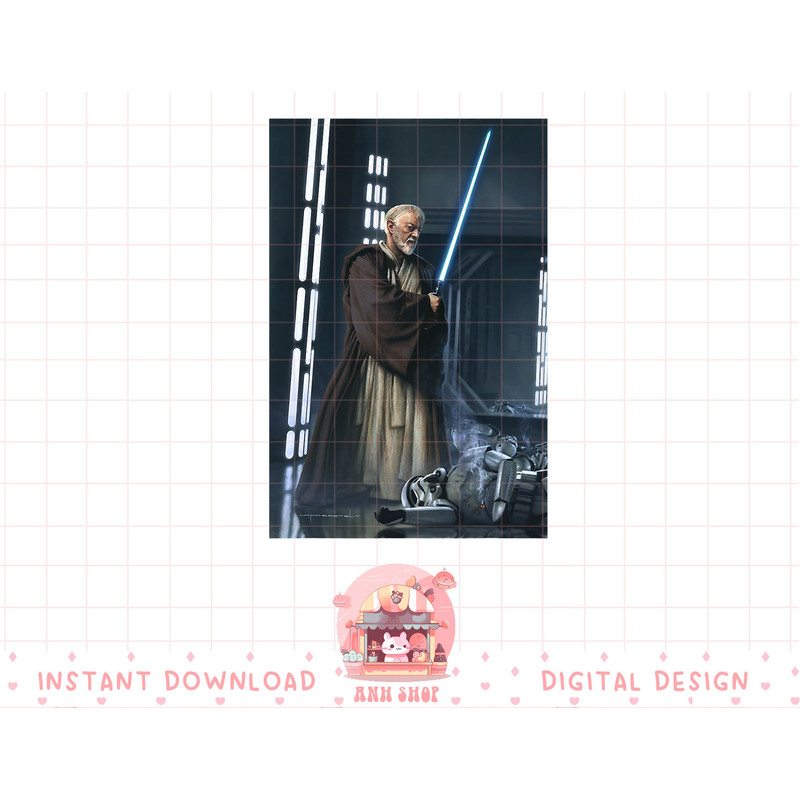 Star Wars Obi-Wan Kenobi Lightsaber Picture Graphic T-Shirt T-Shirt copy.jpg