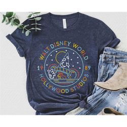 retro sorcerer's hat disney's hollywood studios shirt / disney fantasia tee / walt disney world t-shirt / disneyland fam