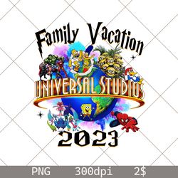 universal studios trip instant download, universal studios family 2023 png file, vintage universal studios, family trip