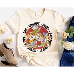 retro 90s seven dwarfs disney shirt / snow white princess / walt disney world t-shirt / magic kingdom park / disneyland
