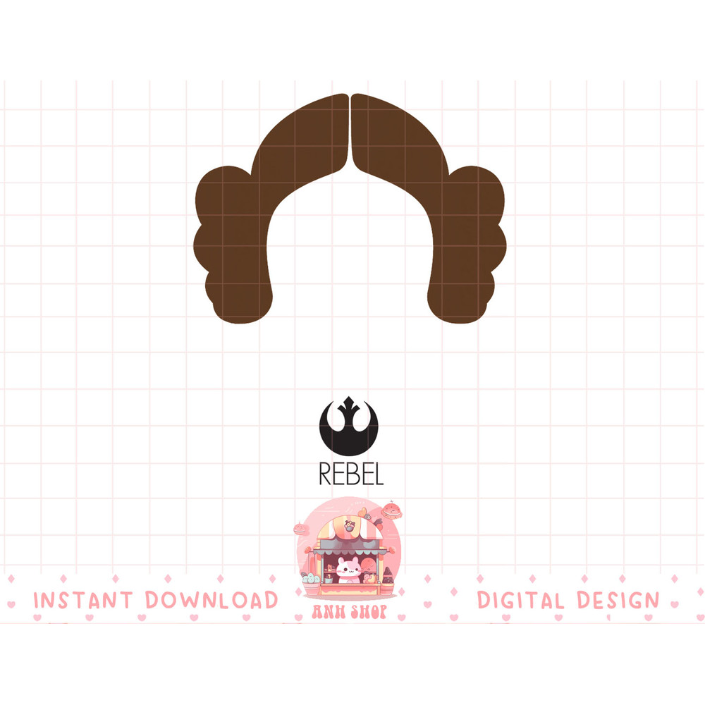 Star Wars Princess Leia Hair Icon Rebel Alliance T-Shirt T-Shirt copy.jpg