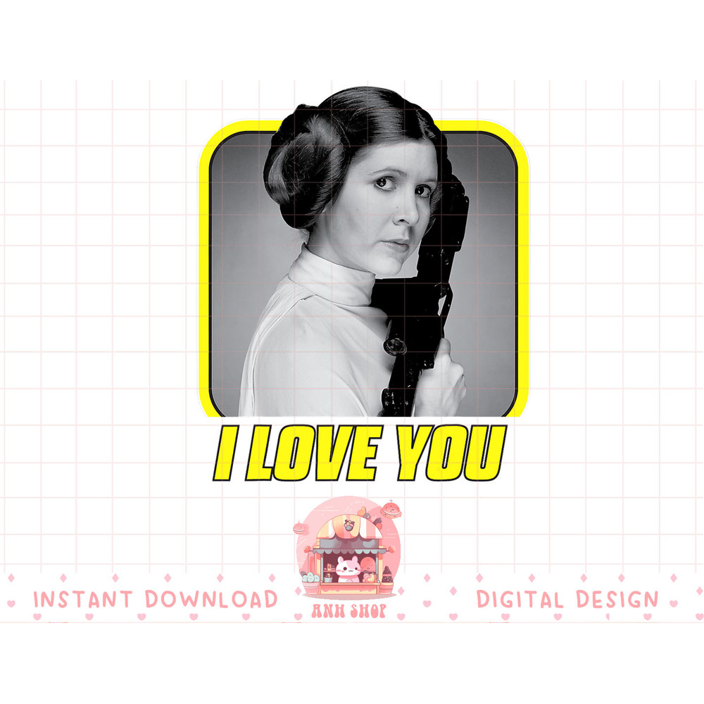 Star Wars Princess Leia I Love You Valentine's Day T-Shirt copy.jpg