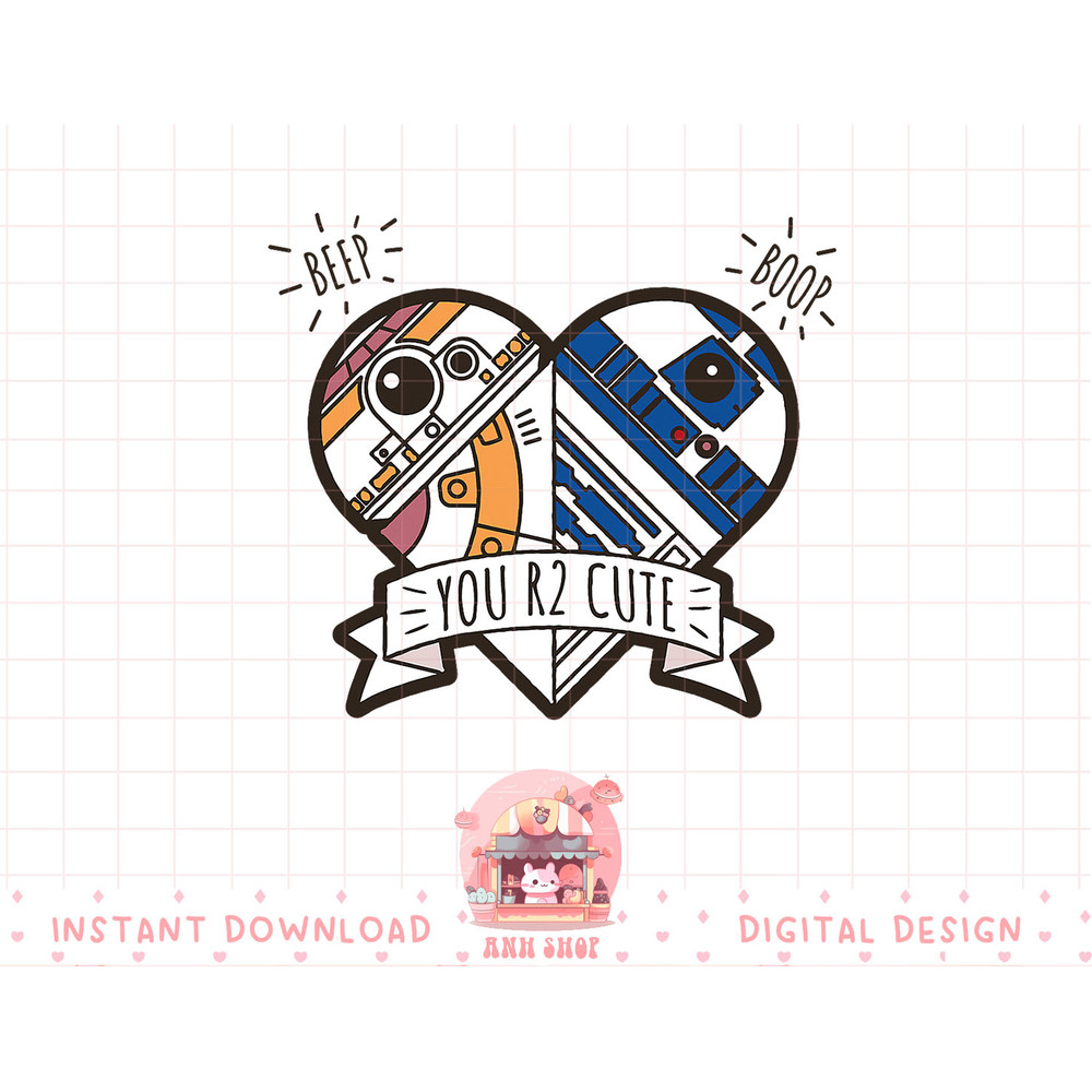 Star Wars R2-D2 BB-8 Droid Heart Valentine's Day T-Shirt copy.jpg