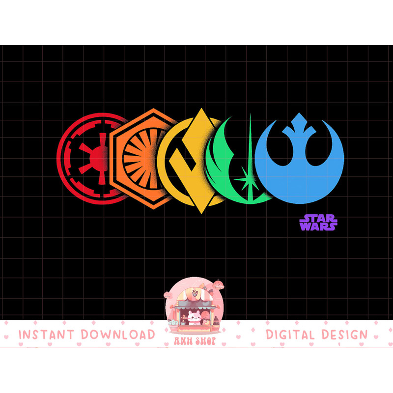 Star Wars Rainbow Logo Line Up T-Shirt copy.jpg