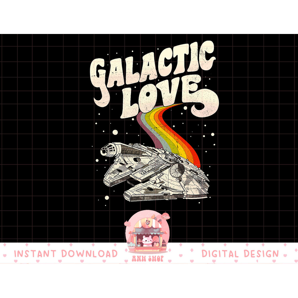 Star Wars Rainbow Millennium Falcon Galactic Love T-Shirt copy.jpg