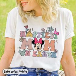 happiest mom on earth shirt, besties disney comfort colors shirt, minnie mouse shirt, disneyworld shirt, magic kingdom t