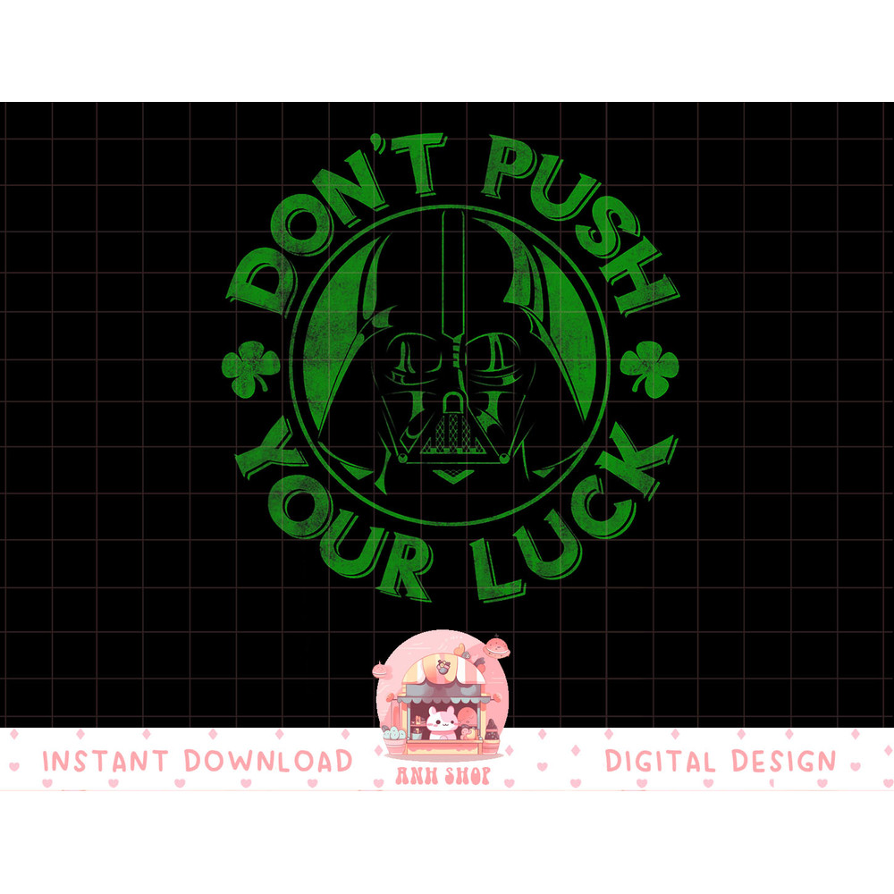 Star Wars St. Patrick's Day Darth Vader Push Your Luck T-Shirt copy.jpg