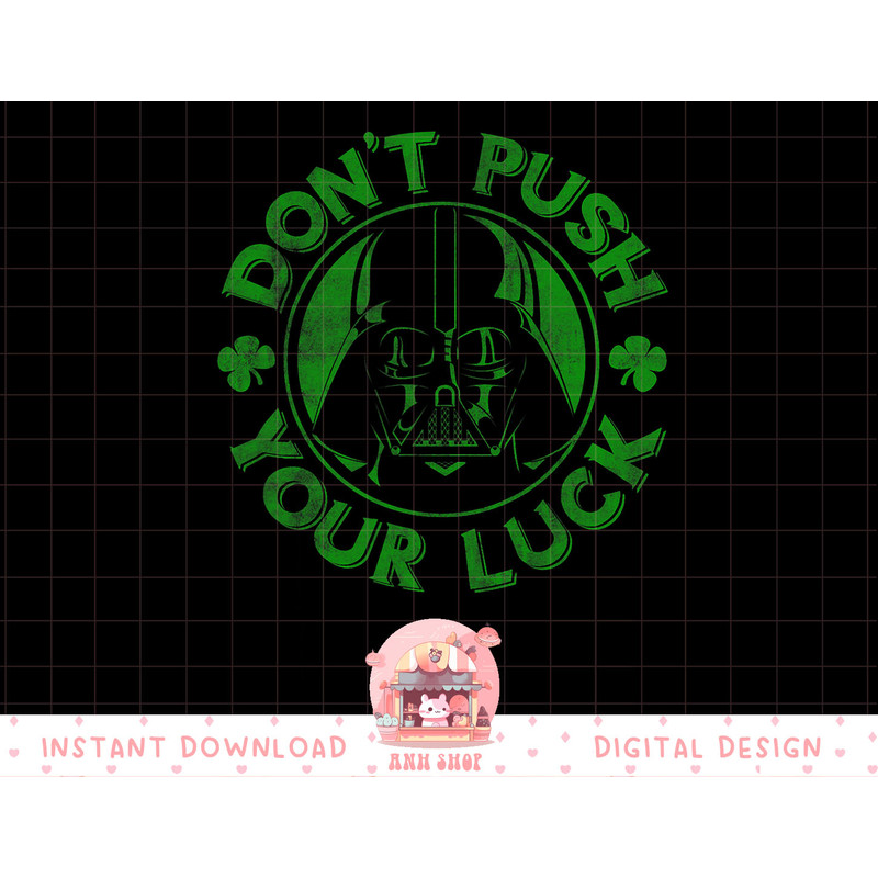 Star Wars St. Patrick's Day Darth Vader Push Your Luck T-Shirt copy.jpg