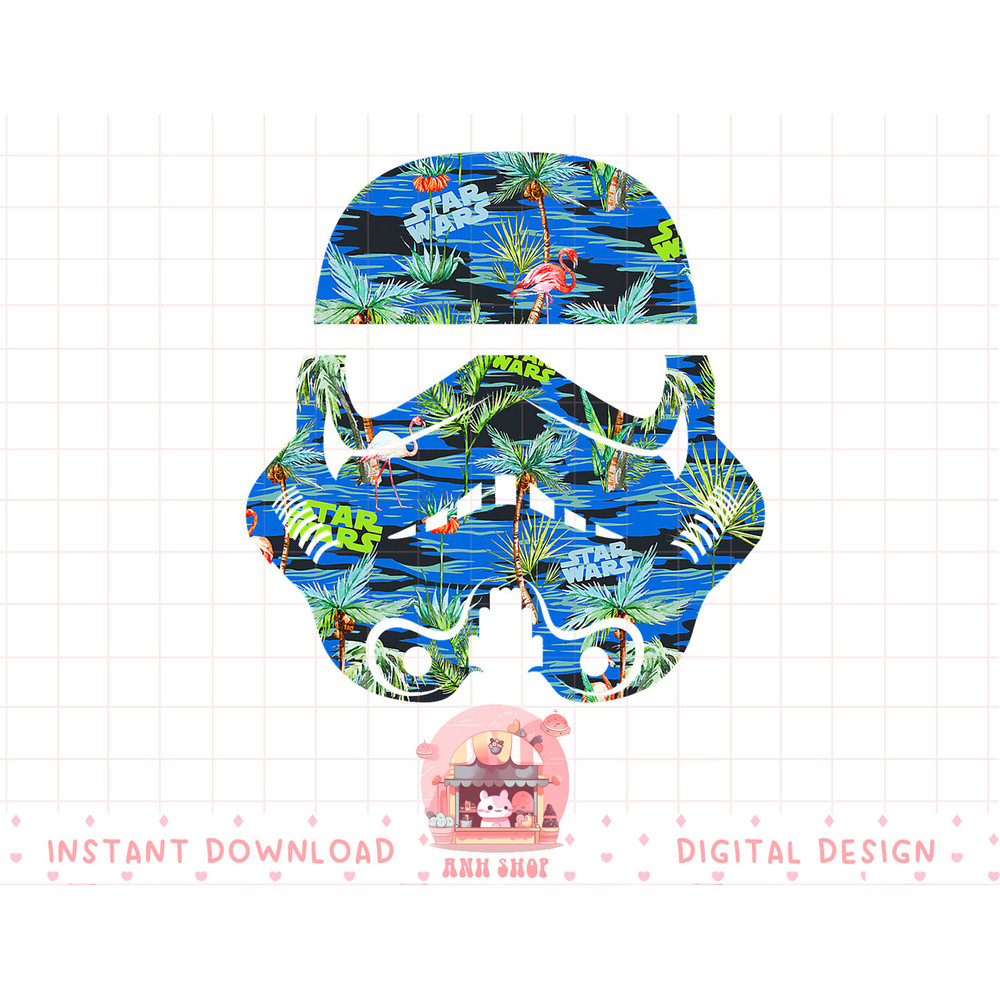 Star Wars Stormtrooper Hawaiian Print Helmet T-Shirt C1 T-Shirt copy.jpg