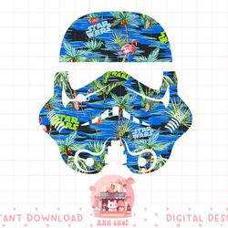 star wars stormtrooper hawaiian print helmet png