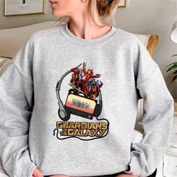 guardians of the galaxy all team sweatshirt - rocket - baby groot shirt - avengers shirt - marvel fan gifts - marvel shi