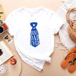 best dad ever shirt, funny dad tie t-shirt, funny dad outfit, father's day apparel, dad jokes gift tee, unique father t-