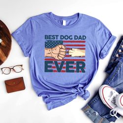 best dog dad ever shirt, dog lover shirt, dog dad shirt, fathers day shirt, paw flag shirt, best dad apparel, daddy shir
