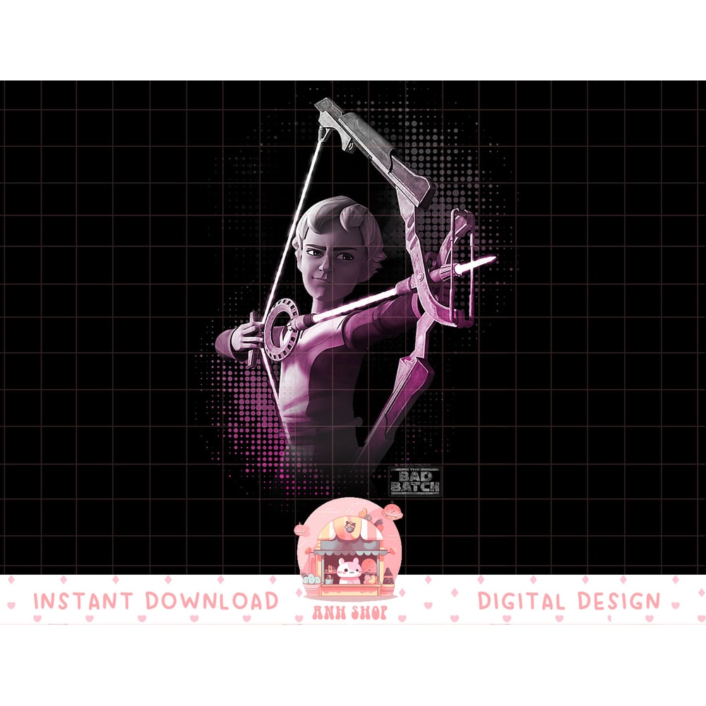 Star Wars The Bad Batch Omega Bow Portrait T-Shirt copy.jpg