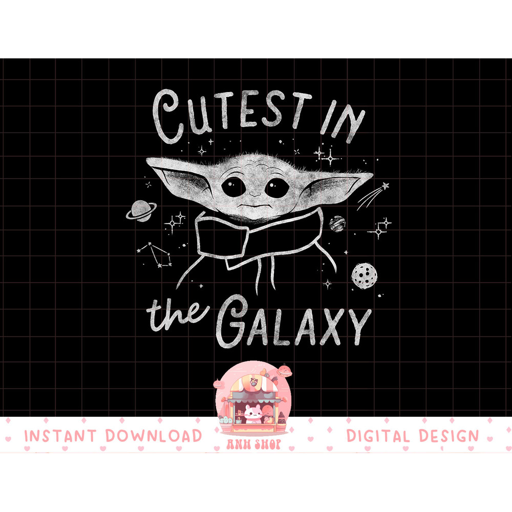 Star Wars The Child Cutest In The Galaxy Outline T-Shirt copy.jpg