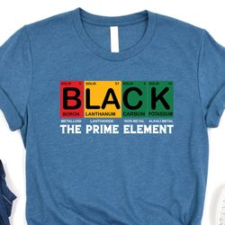 black prime element shirt, black lives matters tee, black history t-shirt, black power shirt, blm t-shirt, black element