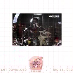 star wars the mandalorian and the child pilot and co-pilot png