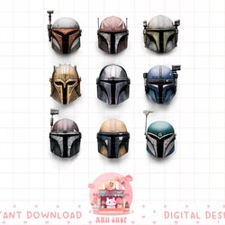 star wars the mandalorian battle worn helmets png
