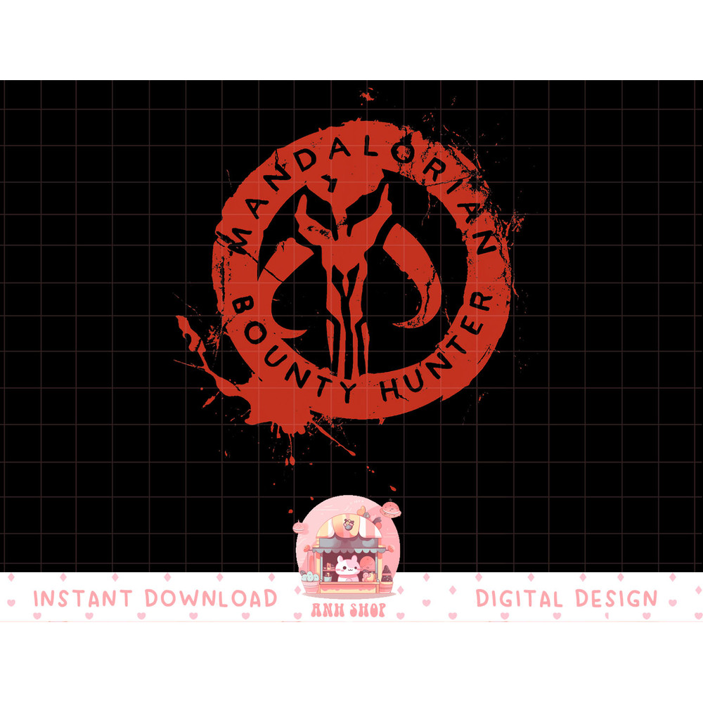 Star Wars The Mandalorian Bounty Hunter Stamp T-Shirt copy.jpg