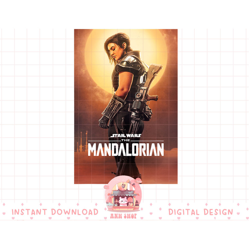 Star Wars The Mandalorian Cara Dune Poster T-Shirt copy.jpg