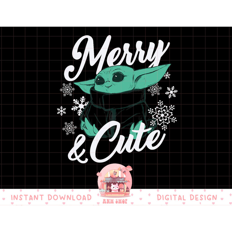 Star Wars The Mandalorian Christmas The Child Merry & Cute T-Shirt copy.jpg