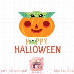 star wars the mandalorian grogu happy halloween png