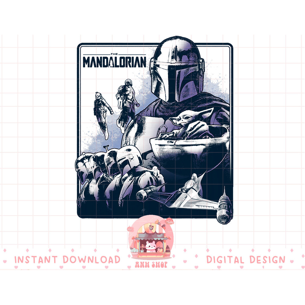Star Wars The Mandalorian Grogu Vintage Distressed Portrait T-Shirt copy.jpg
