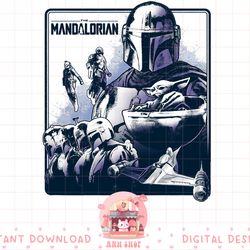 star wars the mandalorian grogu vintage distressed portrait png
