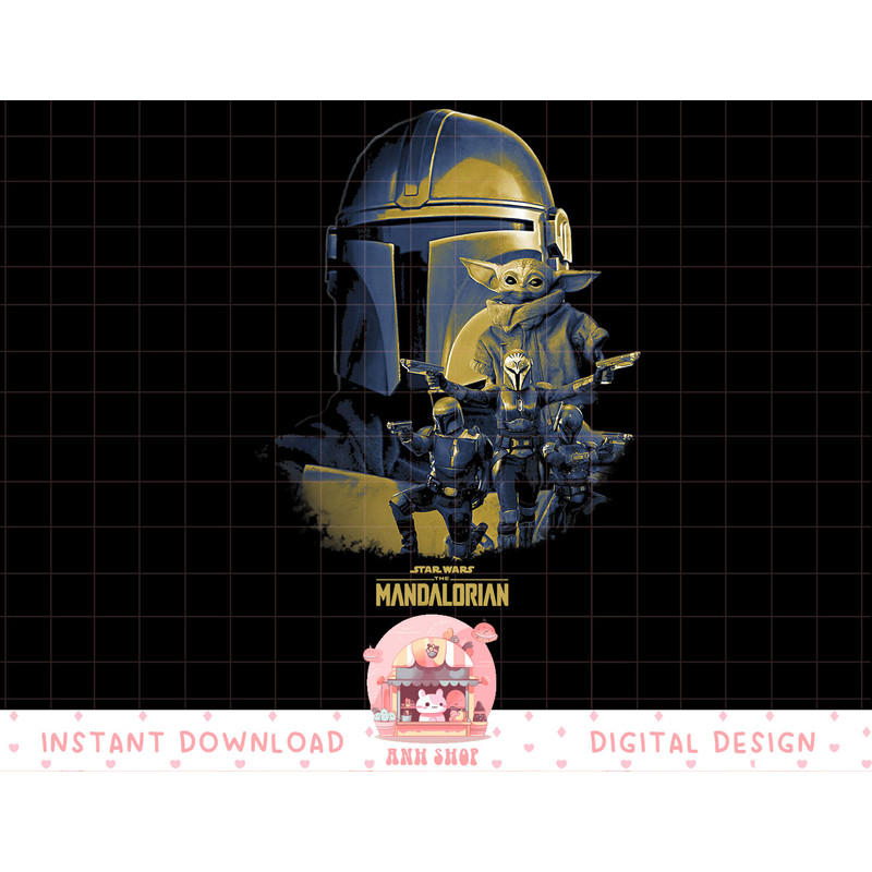 Star Wars The Mandalorian Group Shot Mashup R23 T-Shirt copy.jpg