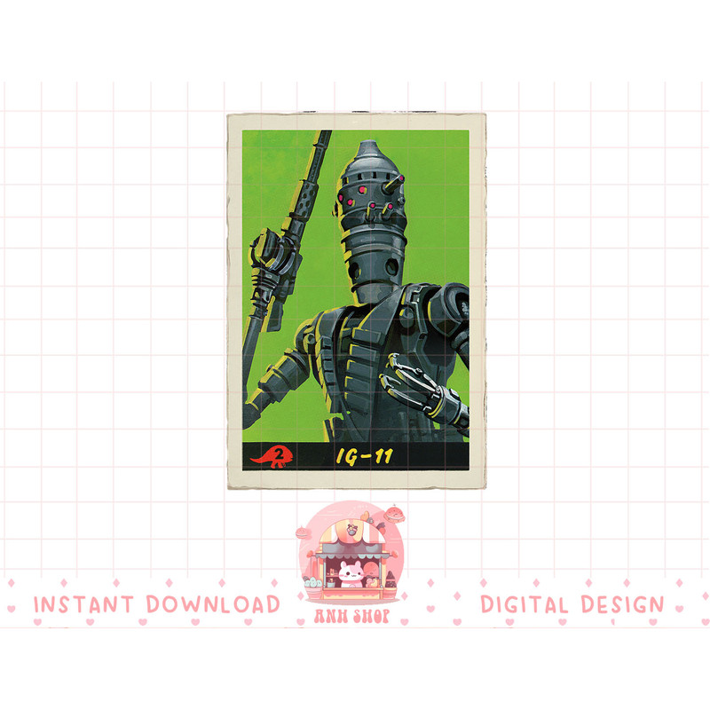 Star Wars The Mandalorian IG-11 Vintage Style Poster T-Shirt copy.jpg