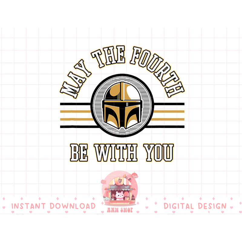 Star Wars The Mandalorian May The Fourth Mando Helmet T-Shirt copy.jpg