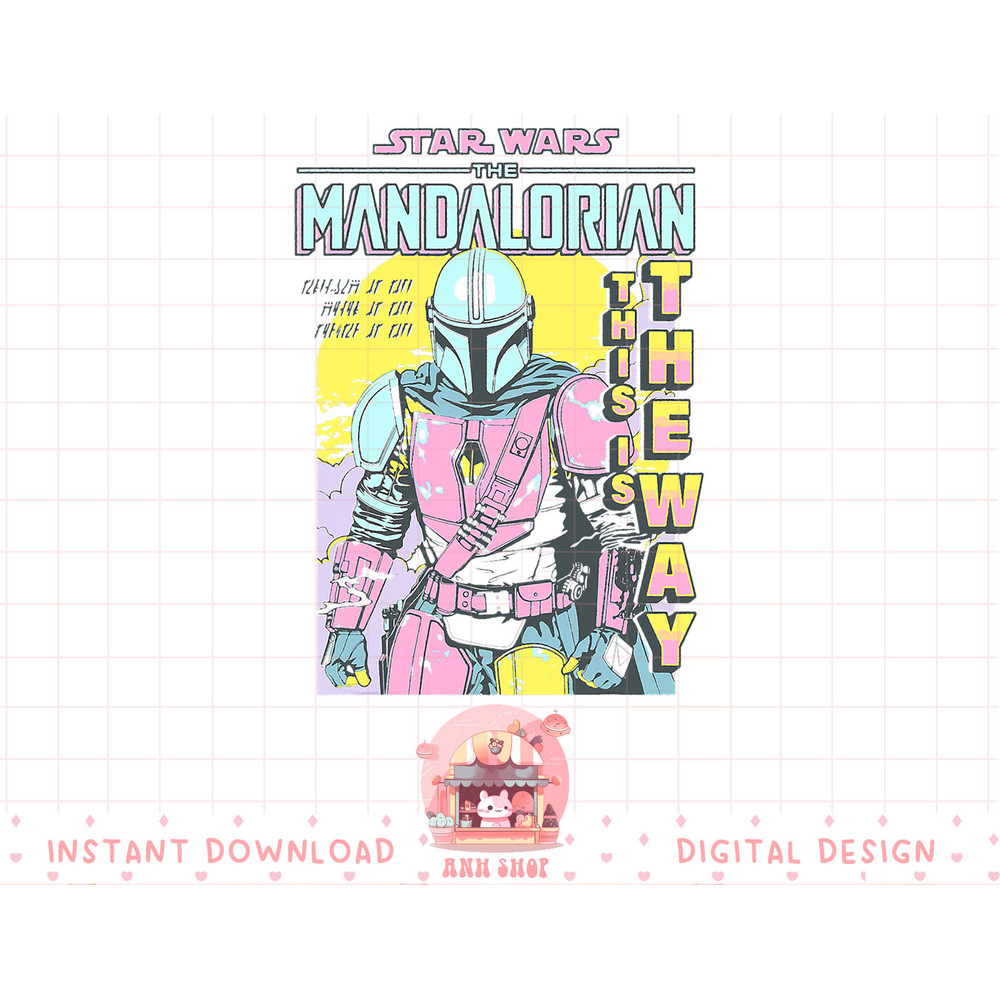 Star Wars The Mandalorian Pop Art Poster T-Shirt copy.jpg