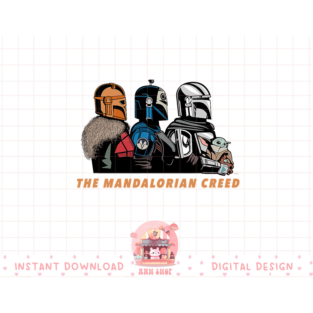 Star Wars The Mandalorian Season 3 Mandalorian Creed Grogu T-Shirt copy.jpg