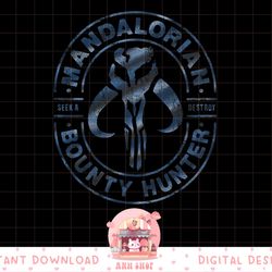 star wars the mandalorian skull wrap around logo png