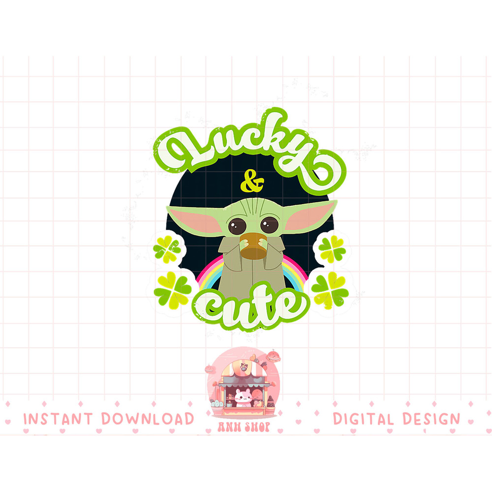 Star Wars The Mandalorian St. Patrick's Day Lucky & Cute T-Shirt copy.jpg