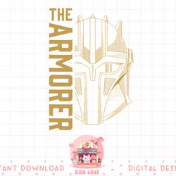 star wars the mandalorian the armorer title icon logo png