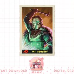 star wars the mandalorian the armorer trading card png